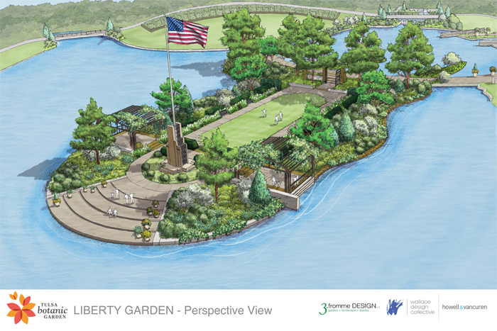 Tulsa Botanic Garden: Liberty Garden Perspective